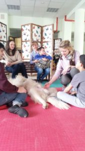 Акция в интернате для детей с психоневрологическими отклонениями. г. Павловск